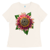 Bone crimson blaze sunflower Ladies Tee - LillyAllenDesigns