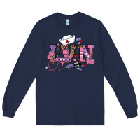 Navy valentines day lvn Long Sleeve Tee - RanaPortraitStore