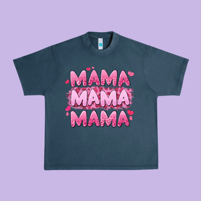 Mama Mama Mama Valentine's Day Urban Heavy Tee Designed By Lillyallendesigns