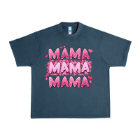 Midnight Navy mama mama mama valentine's day Urban Heavy Tee - LillyAllenDesigns