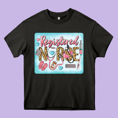 Western Registered Nurse Heavy Core Tee Designed By Lillyallendesigns