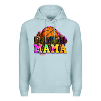 Blue Mist basketball mama Premium Hoodie - OliviaCreatesArt