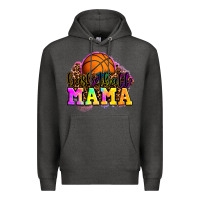 Charcoal Heather basketball mama Premium Hoodie - OliviaCreatesArt