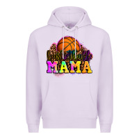 Lilac basketball mama Premium Hoodie - OliviaCreatesArt