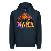 Navy basketball mama Premium Hoodie - OliviaCreatesArt