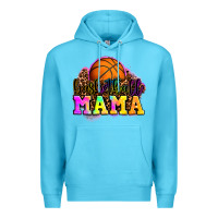 Ocean Blue basketball mama Premium Hoodie - OliviaCreatesArt