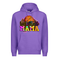 Purple basketball mama Premium Hoodie - OliviaCreatesArt