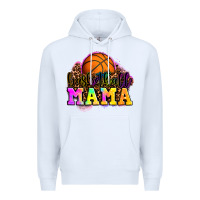 White basketball mama Premium Hoodie - OliviaCreatesArt