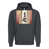Smoke Rose gold mom leopard glitter Zipper Hoodie - CowGirlArtShop