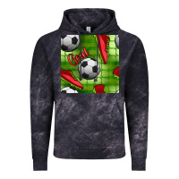 Cloud Black soccer shoes goal seamless pattern Vintage Hoodie - BundleAndBundleShop
