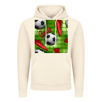 Vintage Artic soccer shoes goal seamless pattern Vintage Hoodie - BundleAndBundleShop