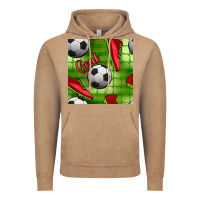 Vintage Coffee soccer shoes goal seamless pattern Vintage Hoodie - BundleAndBundleShop