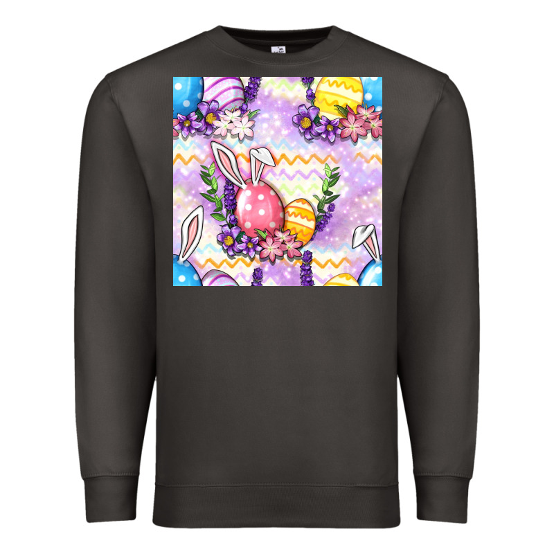 Easter Eggs With Flowers Seamless Pattern Premium Sweatshirt by BundleAndBundleShop | Teevron