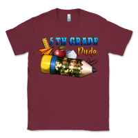 Burgundy 5 th grade dude Classic Tee - BundleAndBundleShop