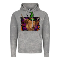 Cloud Rock highland cow halloween Vintage Hoodie - RanaPortraitStore