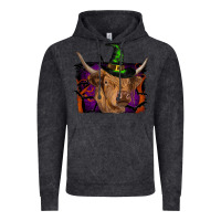 Vintage Arctic highland cow halloween Vintage Hoodie - RanaPortraitStore