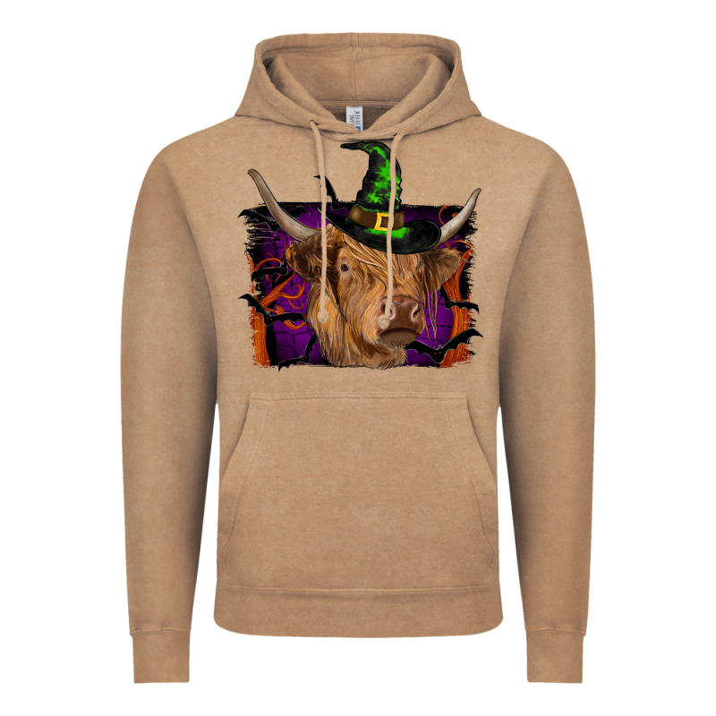Highland Cow Halloween Vintage Hoodie by RanaPortraitStore | Teevron