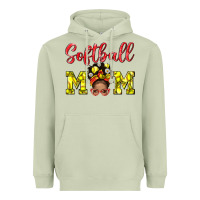 Matcha softball mom  and afro messybun mom bbs Heavyweight Hoodie - BundleAndBundleShop