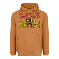 Meerkat softball mom  and afro messybun mom bbs Heavyweight Hoodie - BundleAndBundleShop