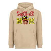 Mushroom softball mom  and afro messybun mom bbs Heavyweight Hoodie - BundleAndBundleShop