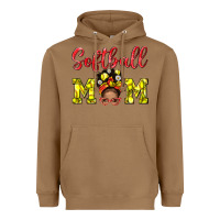 Toasted Coconut softball mom  and afro messybun mom bbs Heavyweight Hoodie - BundleAndBundleShop