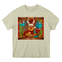 Mossy western christmas reindeer Heavy Core Tee - Jasminsmagicworld