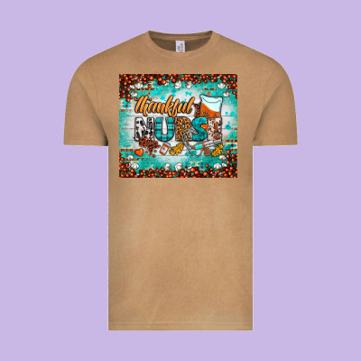 Thankful Nurse Fall Tumbler Vintage Tee Designed By Bundleandbundleshop