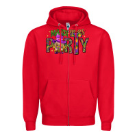 Red Mardi Gras party Zipper Hoodie - HowdyJamesFarm