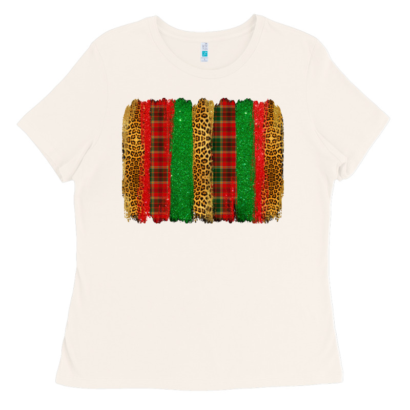 Christmas Brushstroke Ladies Tee by Jasminsmagicworld | Teevron