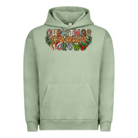 Pigment Oil Green christmas cookie crew Urban Hoodie - CowhideDigitalArt