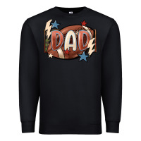 Black football dad Premium Sweatshirt - FaDigitalArtStudio