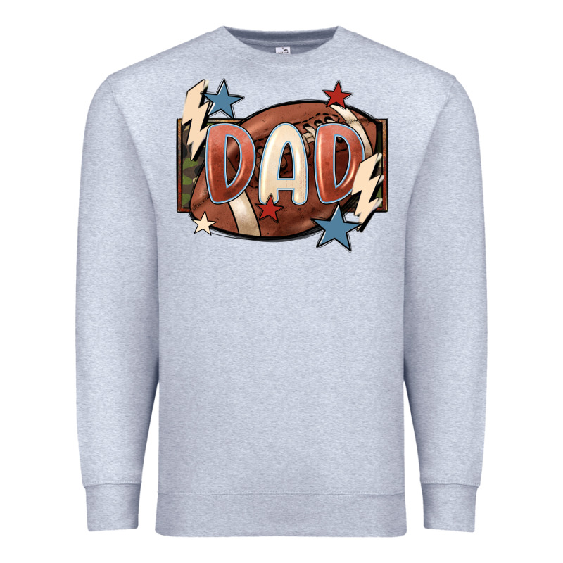 Football Dad Premium Sweatshirt by FaDigitalArtStudio | Teevron