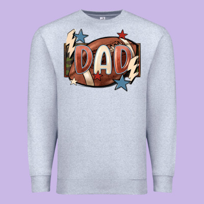 Football Dad Premium Sweatshirt Designed By Fadigitalartstudio