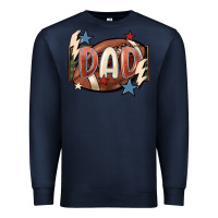 Navy football dad Premium Sweatshirt - FaDigitalArtStudio