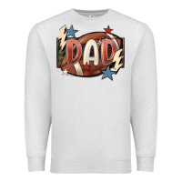 Oatmeal Heather football dad Premium Sweatshirt - FaDigitalArtStudio