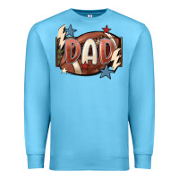 Ocean Blue football dad Premium Sweatshirt - FaDigitalArtStudio