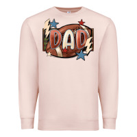Pale Pink football dad Premium Sweatshirt - FaDigitalArtStudio