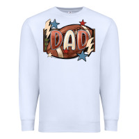 White football dad Premium Sweatshirt - FaDigitalArtStudio