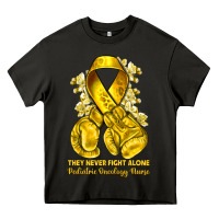 Asphalt they never fight alone yellow ribbon with boxing g Heavy Core Tee - NancyCooperArtShop