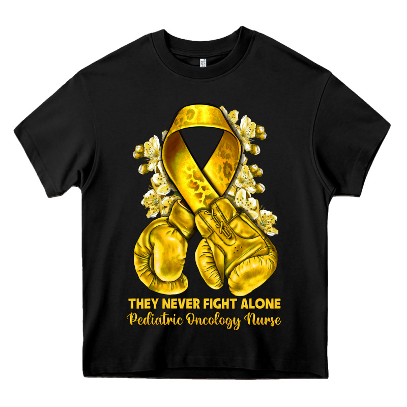 They Never Fight Alone Yellow Ribbon With Boxing G Heavy Core Tee by NancyCooperArtShop | Teevron