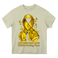 Mossy they never fight alone yellow ribbon with boxing g Heavy Core Tee - NancyCooperArtShop