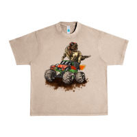 French Oak monster truck and t rex dinosaur Urban Heavy Tee - LillyAllenDesigns