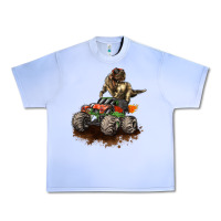 Grape Ice monster truck and t rex dinosaur Urban Heavy Tee - LillyAllenDesigns