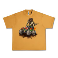 Peanut Butter monster truck and t rex dinosaur Urban Heavy Tee - LillyAllenDesigns