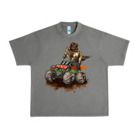 Tornado monster truck and t rex dinosaur Urban Heavy Tee - LillyAllenDesigns