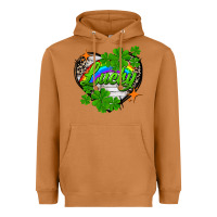 Meerkat lucky heart St. Patricks Day Heavyweight Hoodie - FaDigitalArtStudio