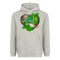 Moon Dust lucky heart St. Patricks Day Heavyweight Hoodie - FaDigitalArtStudio