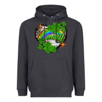 Smoke lucky heart St. Patricks Day Heavyweight Hoodie - FaDigitalArtStudio
