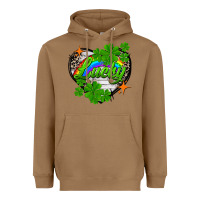 Toasted Coconut lucky heart St. Patricks Day Heavyweight Hoodie - FaDigitalArtStudio