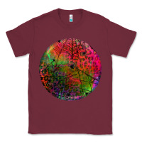 Burgundy halloween round Classic Tee - BundleAndBundleShop